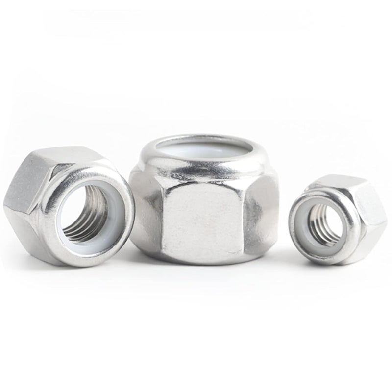 sotoolstop Store 7/16-14 Nylon Insert Lock Nuts, Nylon Locknuts 304 Stainless Steel 18-8 Lock Nuts, Pack of 20 - Image 3